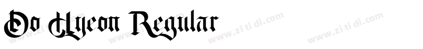 Do Hyeon Regular字体转换